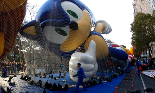 В Нью Йорке прошел ежегодный парад, посвященный Дню Благодарения.