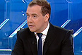Премьер-министр в прямом эфире отвечает на вопросы представителей "Первого канала", ВГТРК, НТВ, РЕН ТВ и телеканала "Дождь".