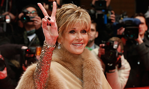 Амерканская актриса Джейн Фонда.