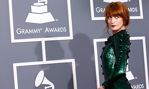 Певица Florence Welch из группы "Florence and the Machine".