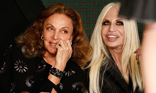 Дизайнеры Диана фон Фюрстенберг Донателла Версаче.