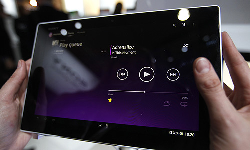 Sony Xperia Z Tablet.