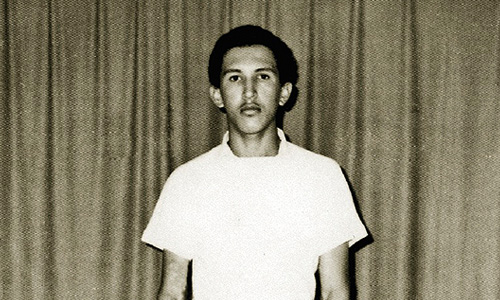 Уго Чавес на первом курсе Военной академии в Каракасе.