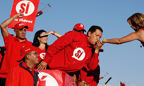 Уго Чавес в Каракасе. 30 ноября 2007г.