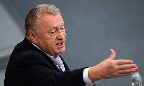 Лидер ЛДПР Владимир Жириновский на пленарном заседании Госдумы РФ.