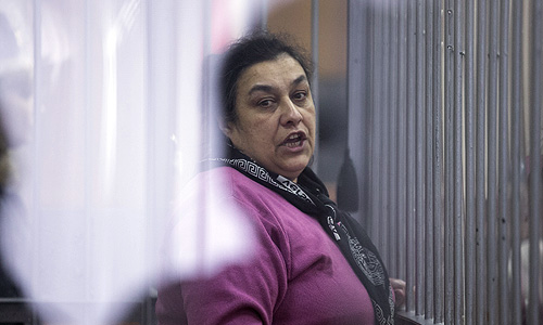 Одна из подсудимых по делу о беспорядках в поселке Сагра Валентина Лебедева во время оглашения приговора. Массовые беспорядки в поселке Сагра, находящемся в 40 км от Екатеринбурга, произошли 1 июля 2011 года между местными жителями и приезжими из Екатеринбурга.