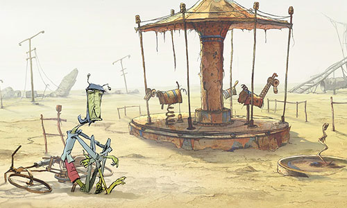 Кадр из мультфильма Георгия Данелии и Татьяны Ильиной "Ку! Кин-дза-дза".