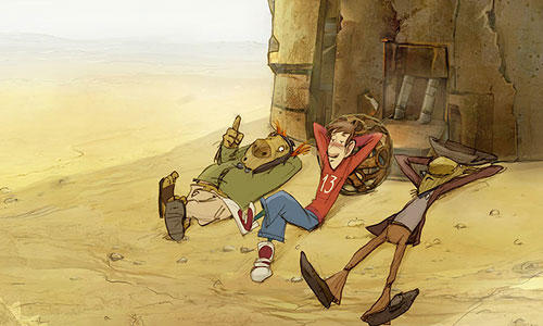 Кадр из мультфильма Георгия Данелии и Татьяны Ильиной "Ку! Кин-дза-дза".