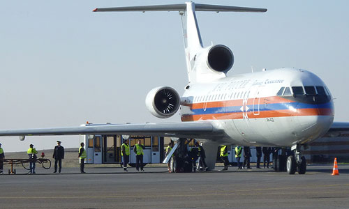 Встреча школьников, попавших в ДТП в Бельгии, в аэропорту города.