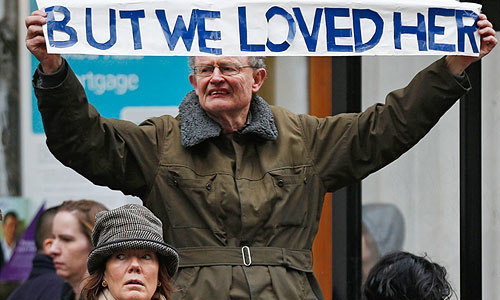 "Железную леди" провожают в последний путь.