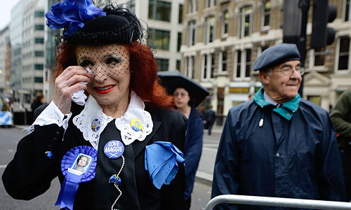 "Железную леди" провожают в последний путь.