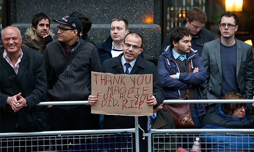 "Железную леди" провожают в последний путь.