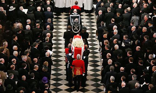 "Железную леди" провожают в последний путь.