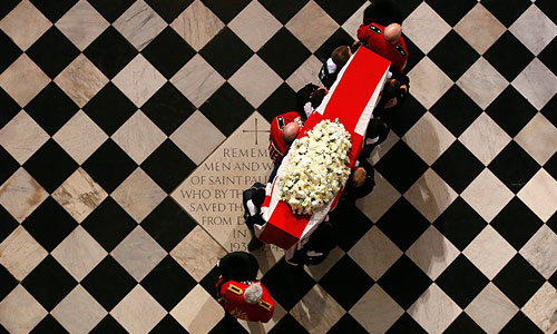 "Железную леди" провожают в последний путь.