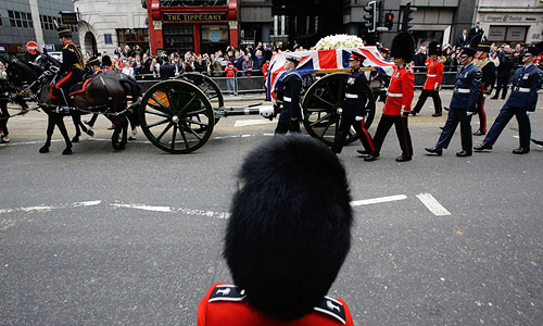 "Железную леди" провожают в последний путь.