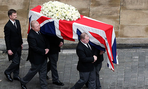 "Железную леди" провожают в последний путь.