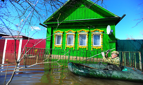 Паводок в Ивановской и Костромской областях.