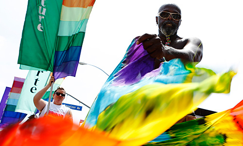 Гей-парад в Лос-Анджелесе.