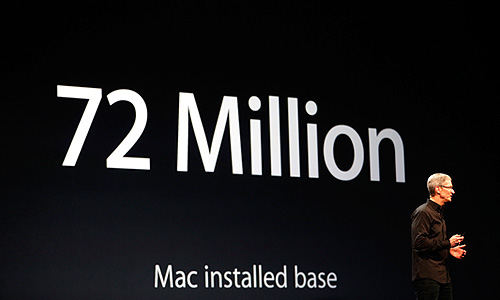 Новая версия системы была показана на организованной Apple в Сан-Франциско конференции WWDC. Седьмая версия мобильной системы получила новый "плоский" дизайн. В ней также впервые появилась полноценная многозадачность. Интерфейс и штатные программы iOS 7 были значительно переработаны. В частности, у пользователей теперь будет возможность слушать бесплатное интернет-радио iTunes Radio.