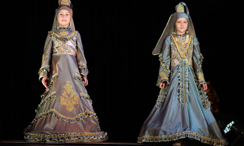 Международный фестиваль мусульманской моды Islamic clothes в Казани.