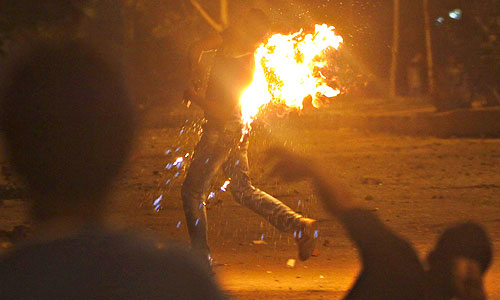 Акции протеста в Египте.