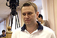 Оппозиционер Алексей Навальный на заседании Ленинского районного суда города Кирова по делу о хищении имущества "Кировлеса".
