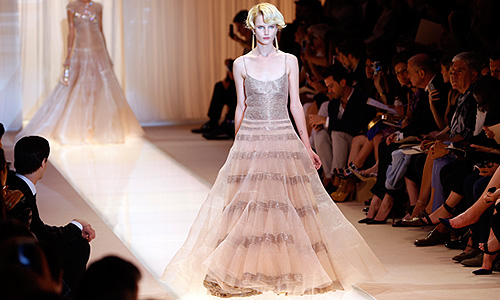 Показ коллекции осень-зима 2013/2014 итальянского дизайнера Giorgio Armani.