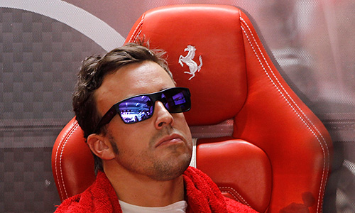Испанский гонщик команды Ferrari Фернандо Алонсо.
