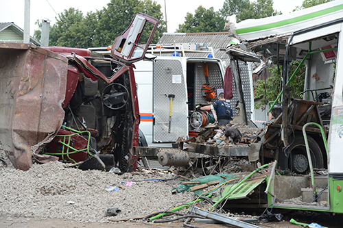 Крупное ДТП на территории новой Москвы.