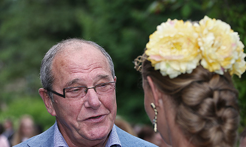 Актер Эммануил Виторган на открытии международного конкурса молодых исполнителей популярной музыки"Новая волна 2013" в Юрмале.