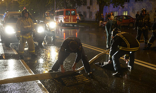 Площадь пожара в "Останкино" составила 200 квадратных метров.