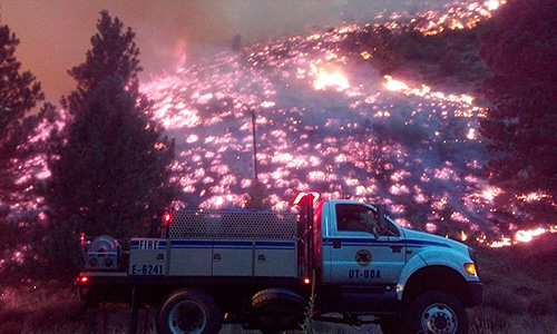 Лесные пожары в штате Айдахо (США).