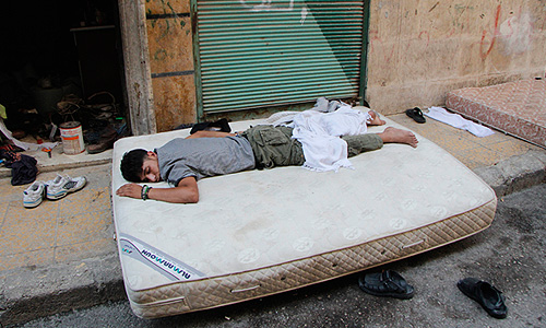 Сон солдата Свободной сирийской армии (ССА).