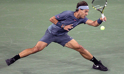 Испанец Рафаэль Надаль, "посеянный" под номером 2, уверенно обыграл бразильца Рожериу Дутру Силву (6:2, 6:1, 6:0).