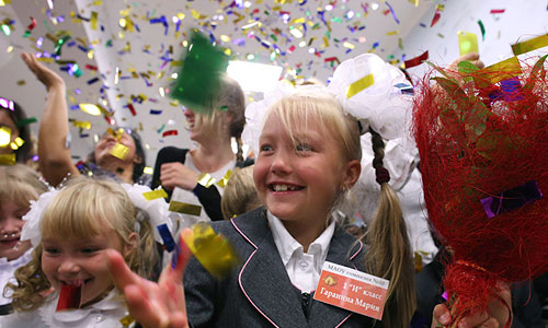 В России начался новый учебный год.