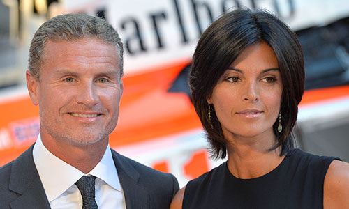 Гонщик Формулы-1 Дэвид Култард и его жена Карен Майнер.