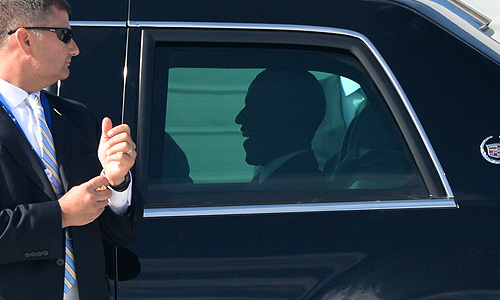 Барак Обама, прибывший в Санкт-Петербург для участия в саммите "Группы двадцати".