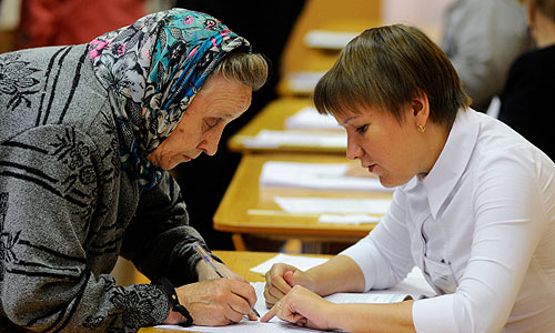 Во время выборов депутатов городского совета Красноярска.