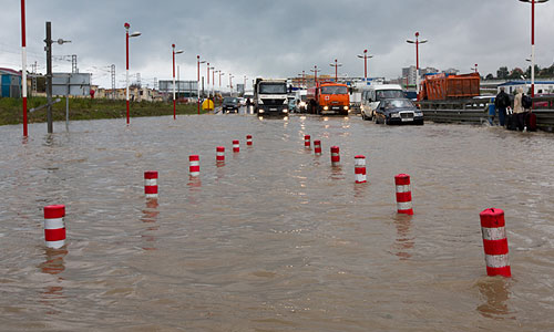 Последствия ливней в Сочи.