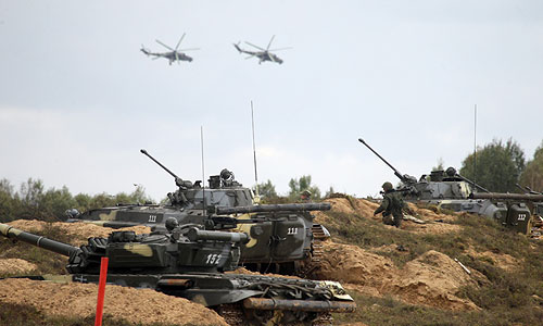 Учения вооруженных сил России и Белоруссии "Запад-2013".