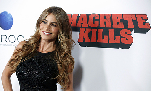 Актриса София Вергара на премьере фильма "Мачете убивает" в Лос-Анджелесе.