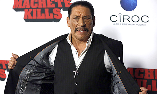 Дэнни Трехо на премьере фильма "Мачете убивает" в Лос-Анджелесе.