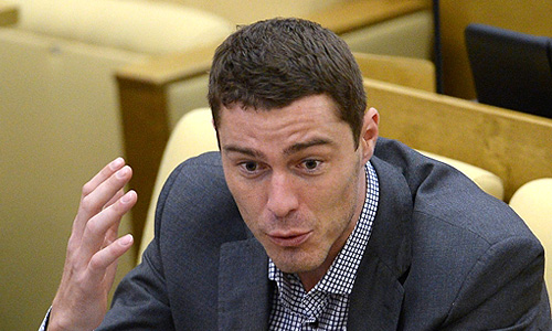 Заместитель председателя комитета Государственной Думы РФ по делам общественных объединений и религиозных организаций, депутат фракции "Единая Россия" Марат Сафин на пленарном заседании нижней палаты российского парламента.