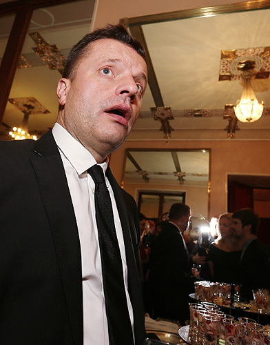 Журналист Леонид Парфенов во время церемонии вручения премии журнала Сноб "Сделано в России" в Москве.