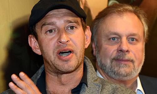 Актер Константин Хабенский перед началом премьеры фильма "Географ глобус пропил" режиссера Александра Велединского.