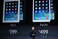 Цена: iPad - $299, iPad mini (Retina Display) - $399, iPad 2 остается по цене $399, iPad Air - $499. На рынке планшеты будут доступны уже в ноябре.