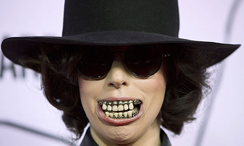 Певица Леди Гага на церемонии YouTube Music Awards в Нью-Йорке.