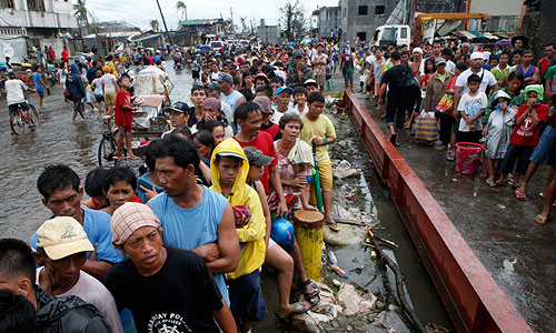 Последствия тайфуна на Филиппинах.