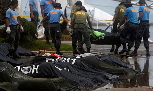 Последствия тайфуна на Филиппинах.