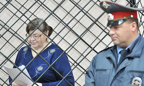 Заседание суда по делу Надежды Цапок.